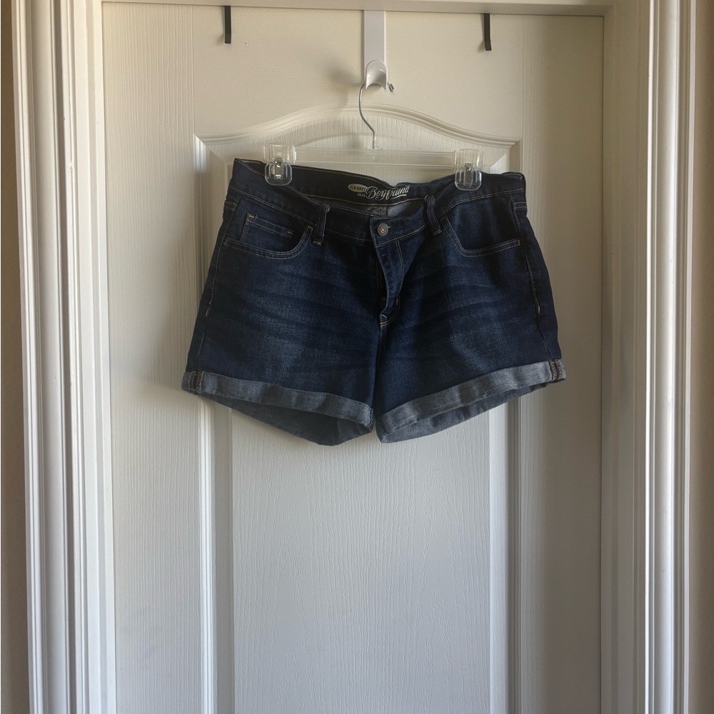 Old Navy Blue Jean Shorts Rolled Hem